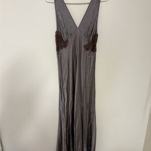 Silk Slip Lace Dress